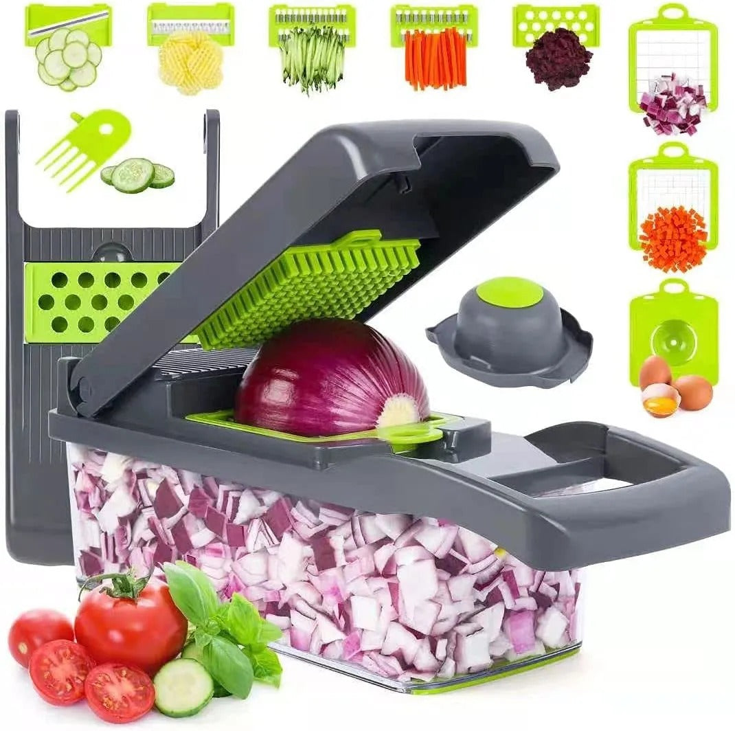 16-in-1 Vegetable Cutter – Multi-Function Food Chopper & Slicer